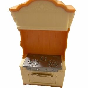 EPOCH Calico Critters Sylvanian Families Doll Furniture Stove Oven Opens